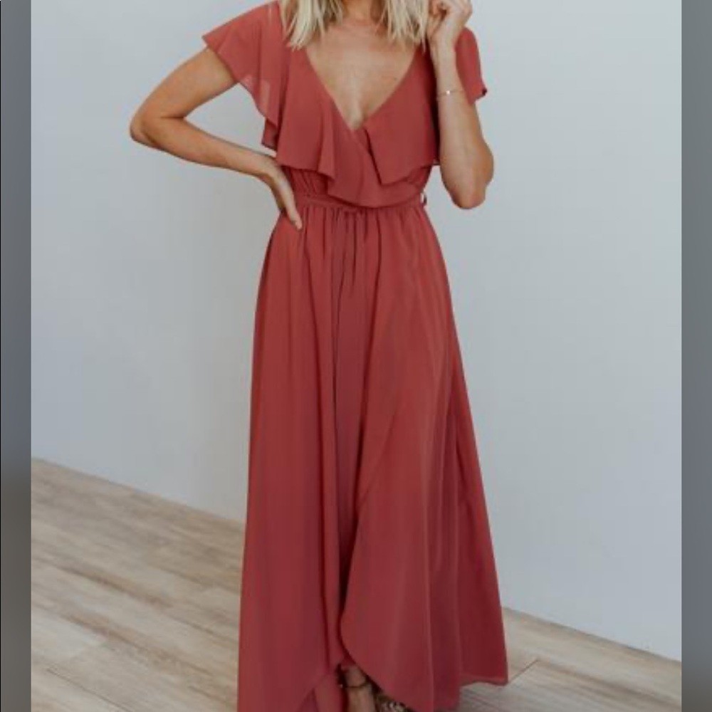 Baltic Born Katya Ruffle Maxi Dress